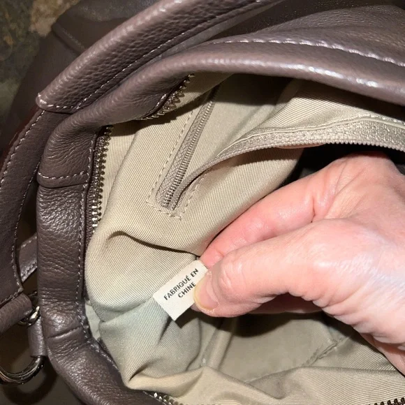 Coach Dark Brown Leather Bag - Picture 8 of 16